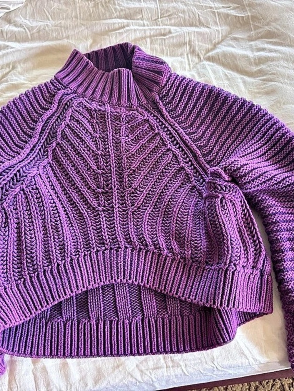 Free People Sweetheart Sweater Orchid Purple